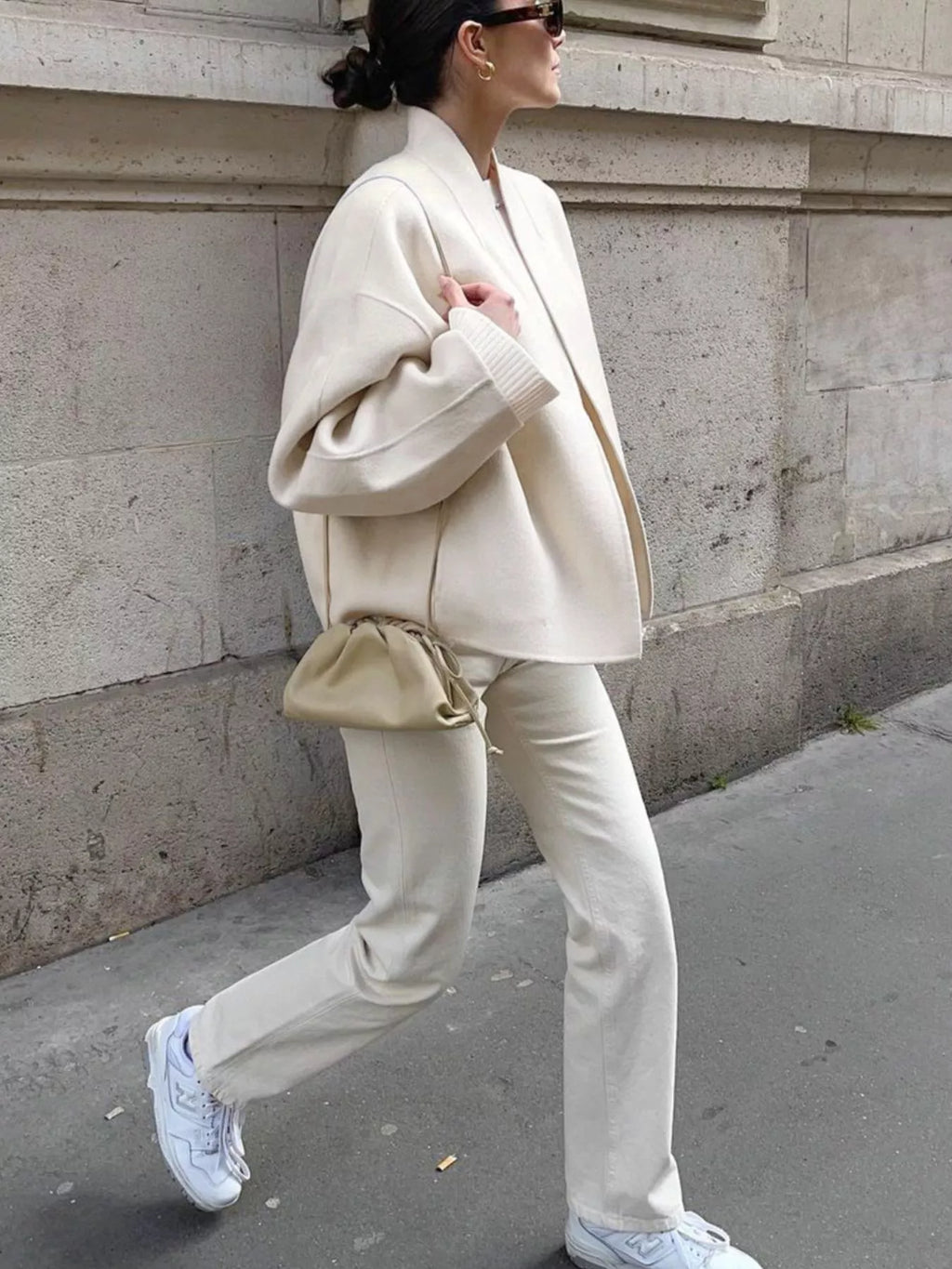 Open Front Dropped Shoulder Outerwear