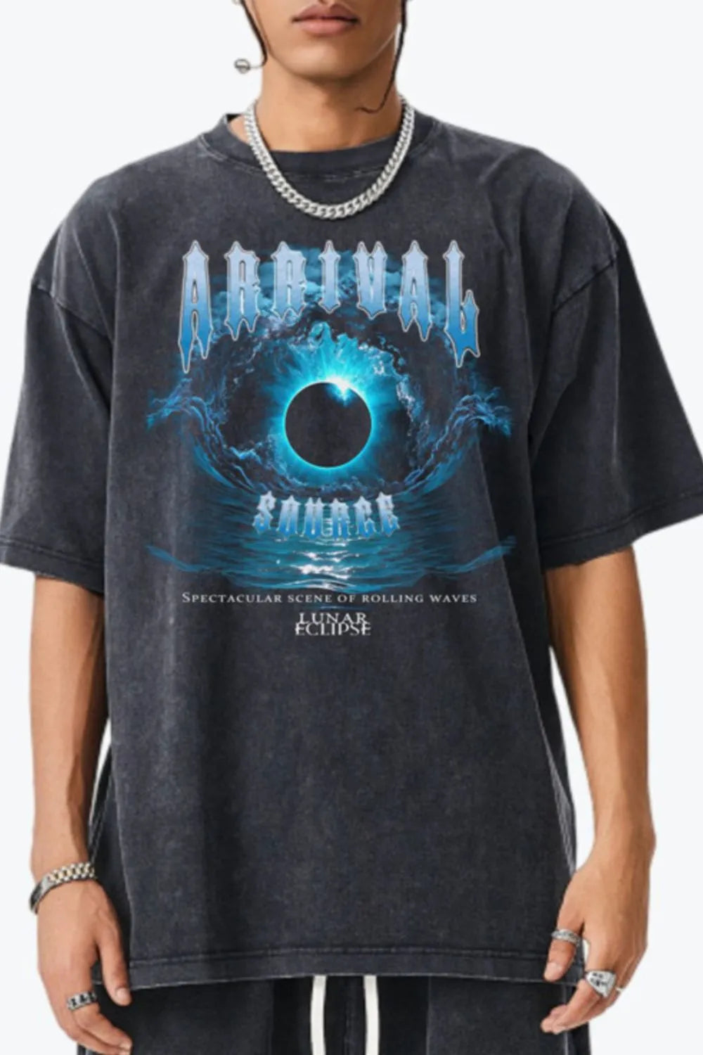 Men's Graphic Round Neck Short Sleeve T-Shirt