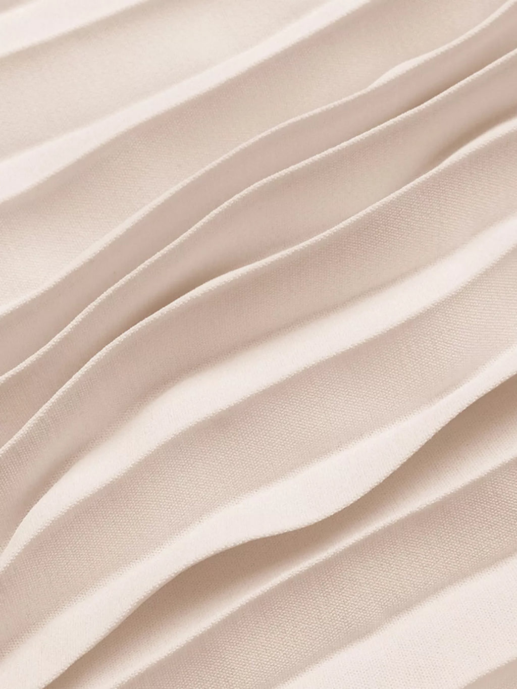 Pleated V-Neck Midi Dress