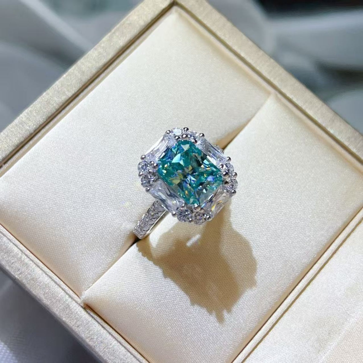 3 Carat Moissanite 925 Sterling Silver Ring