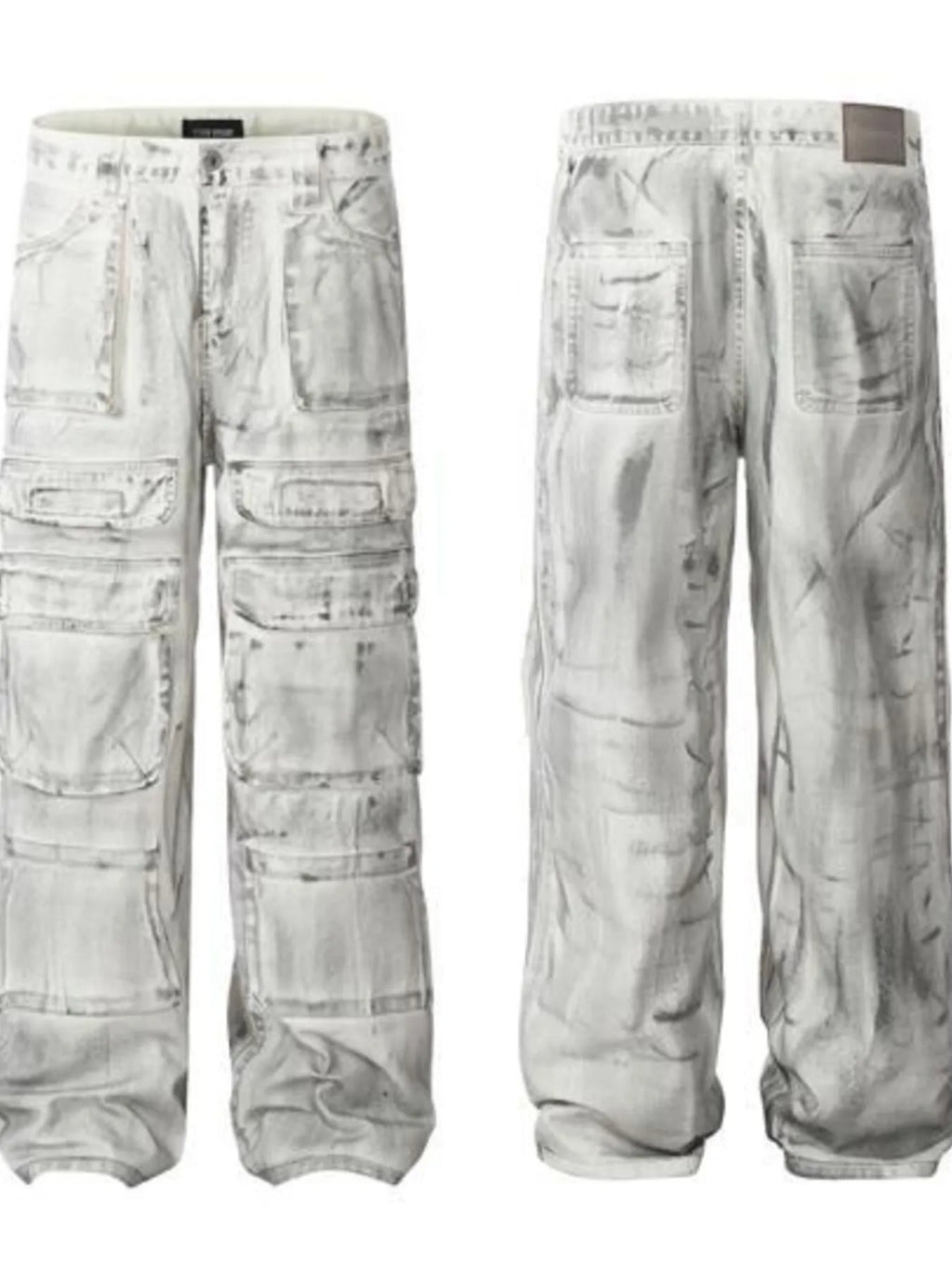 Men's Multi-Pocket Cargo Denim Jeans