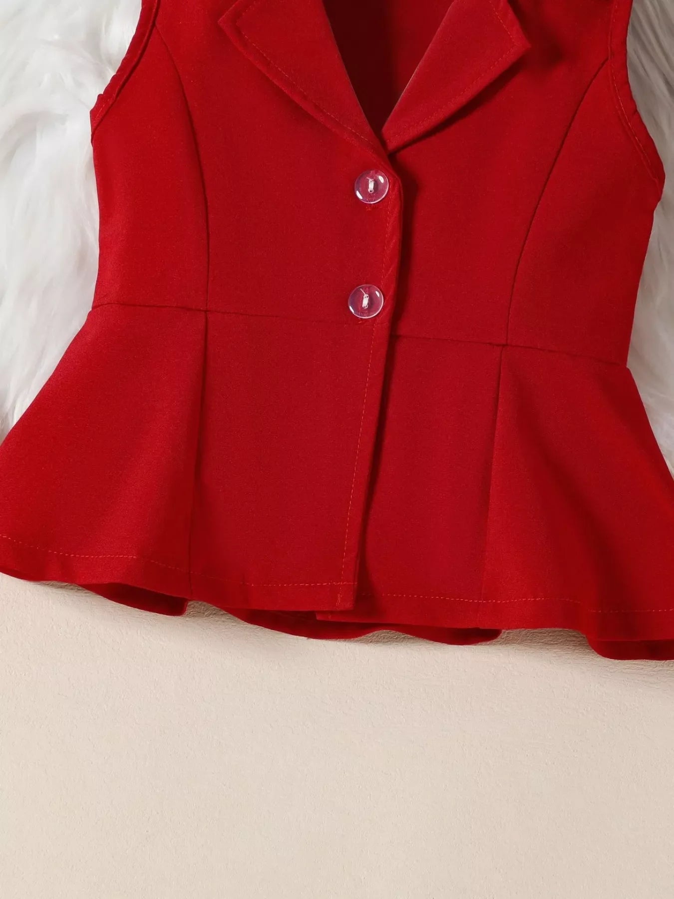 Sleeveless Blazer & Flare Pants Set