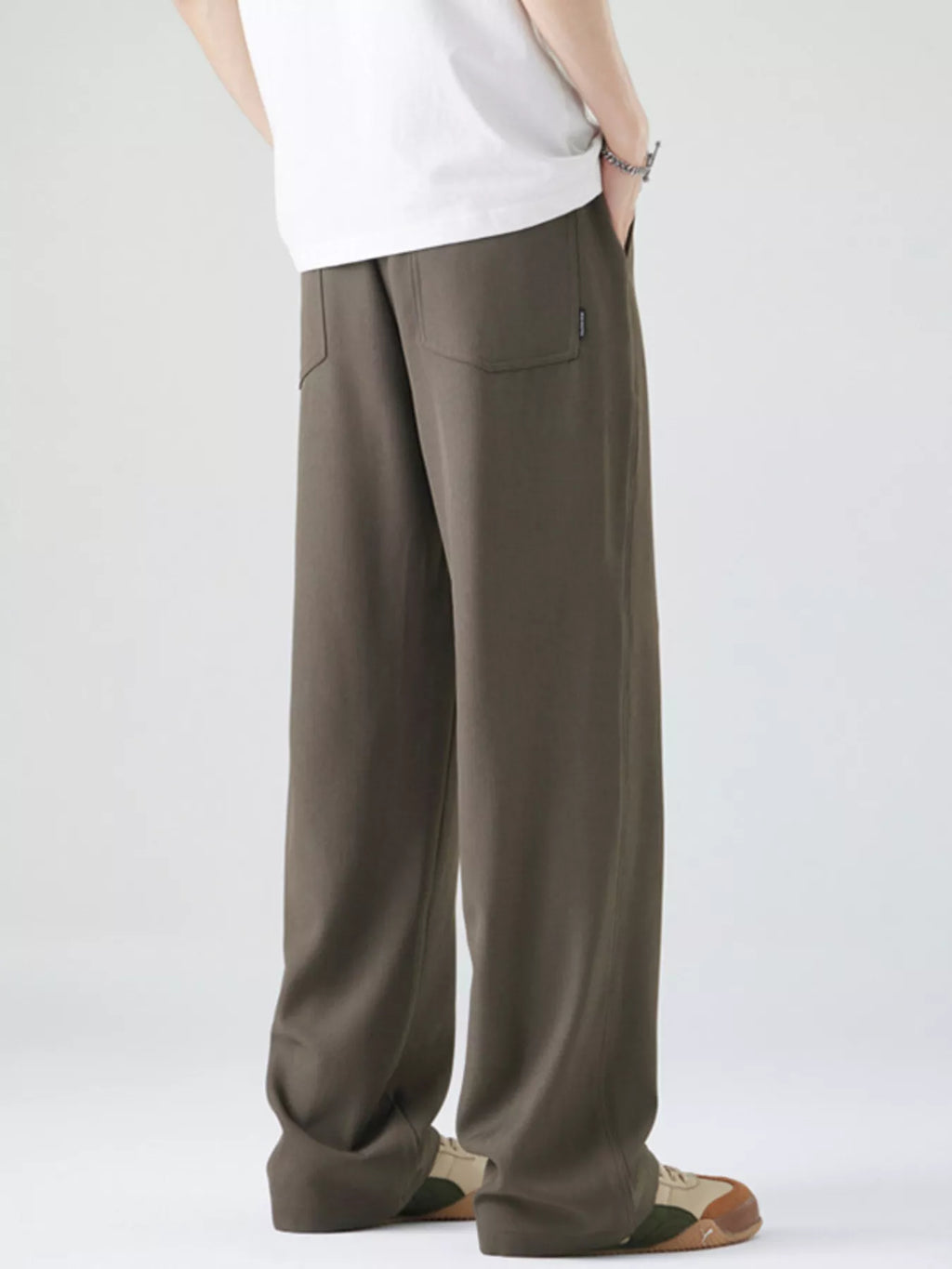 Men's Full Size Casual Loose Fit Drawstring Pants Plus Size