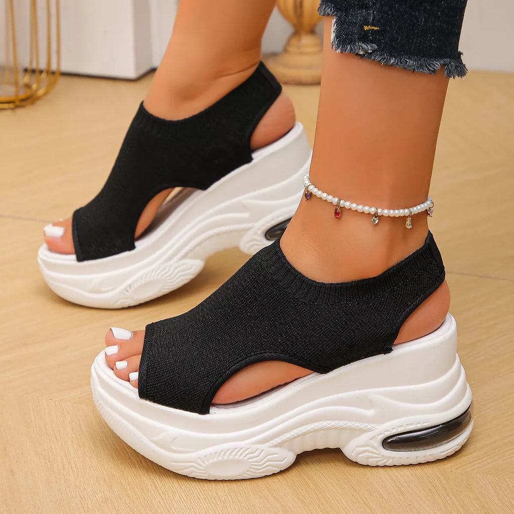 Peep Toe Platform Sandals