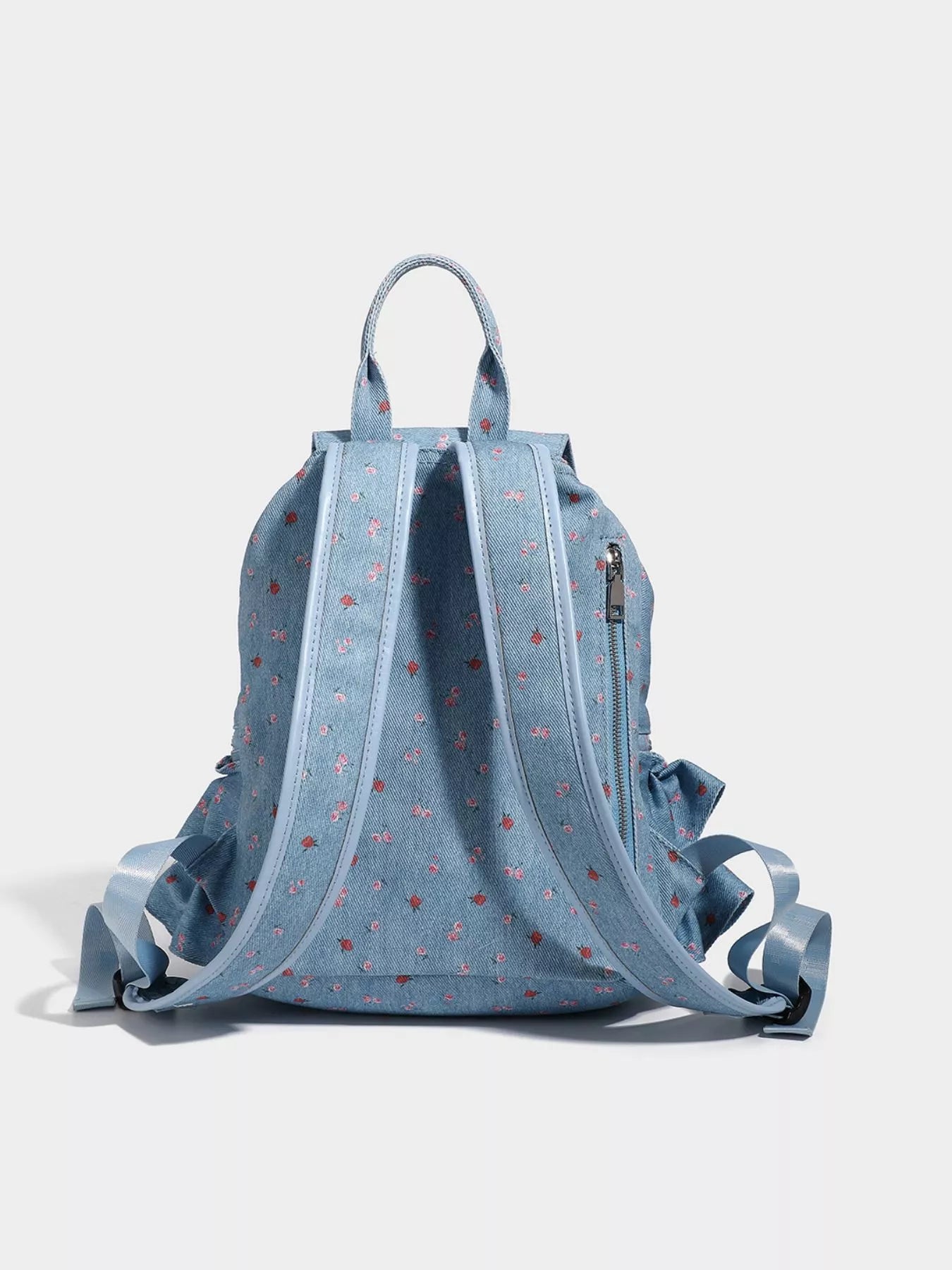Floral Ruffle Backpack Bag