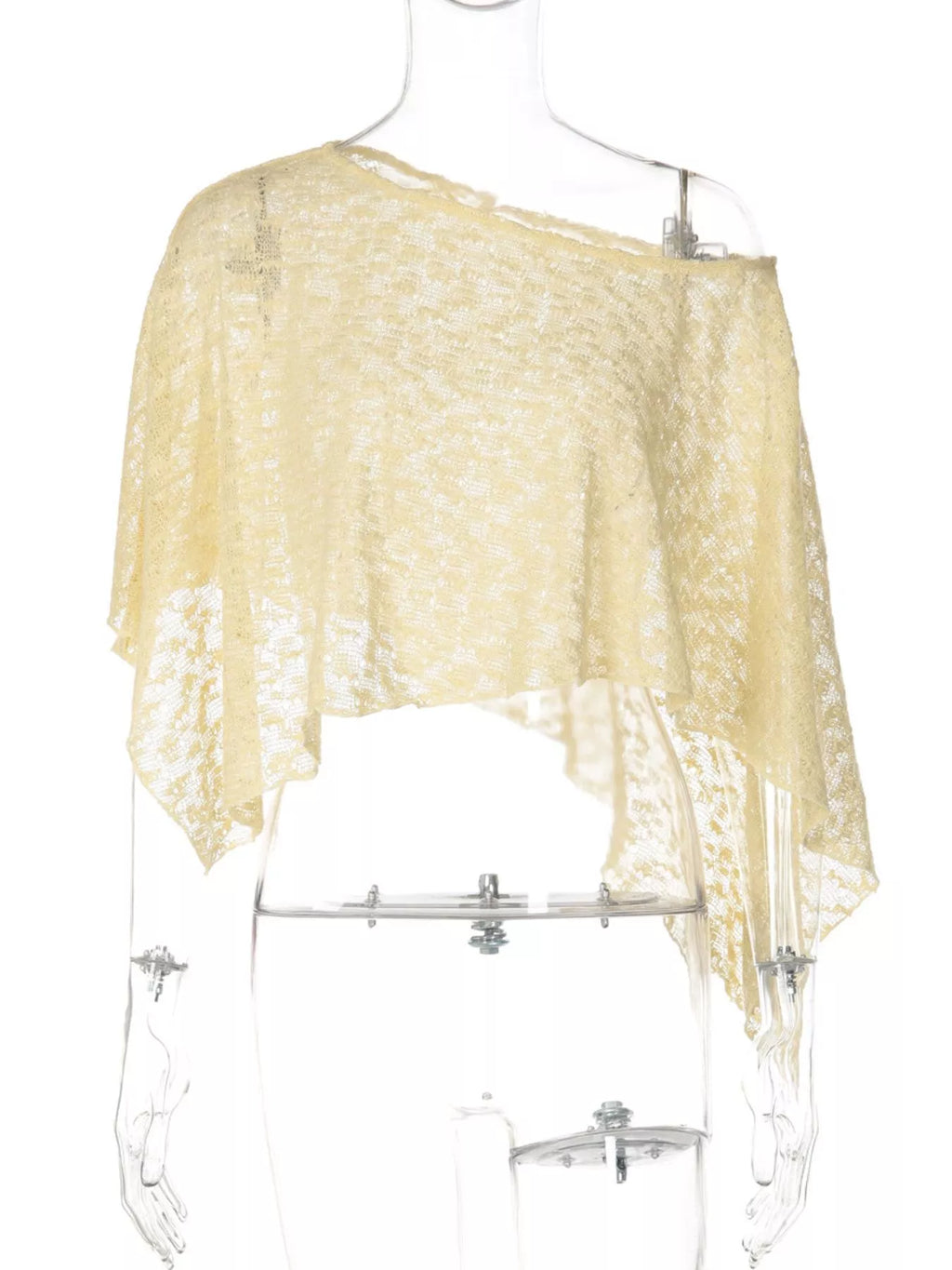 One Shoulder Long Sleeve Cover Up