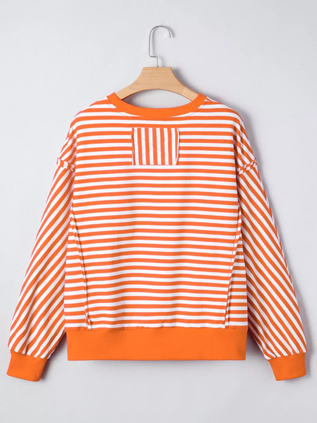 Striped Long Sleeve Casual Sweatshirt