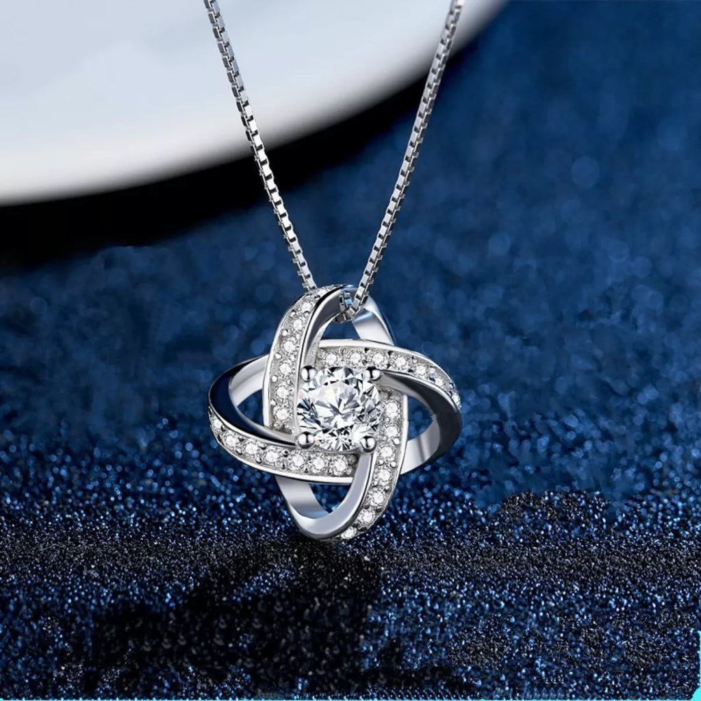 1 Carat Moissanite 925 Sterling Silver Pendant Necklace