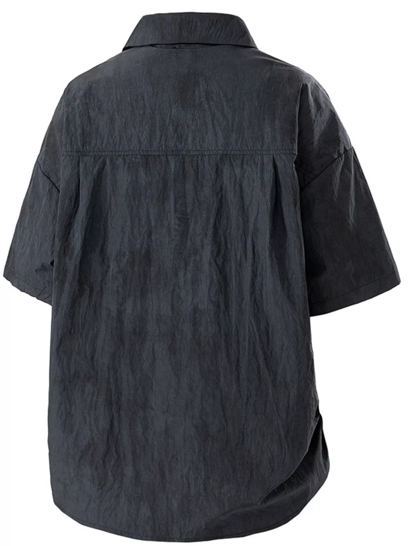 Men's Plus Size Button Up Short Sleeve Shirt