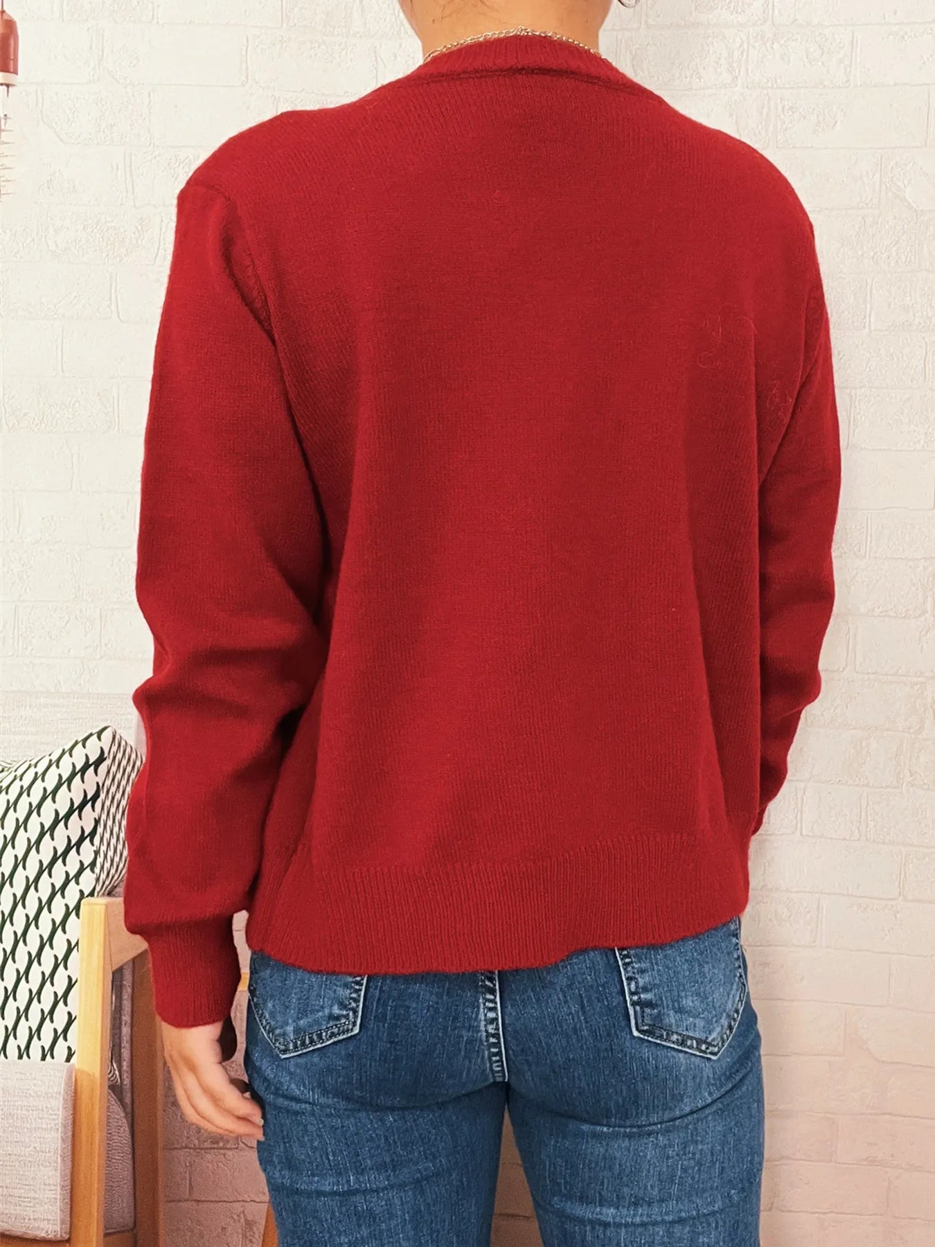Button-Up Long Sleeve Cardigan