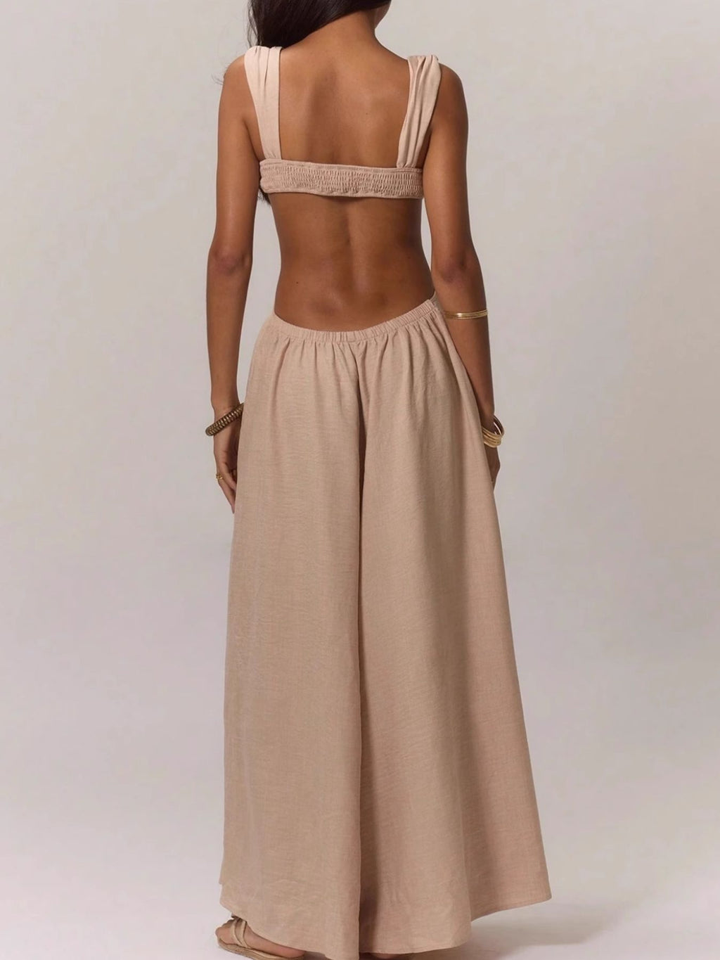 Cutout Sweetheart Neck Maxi Dress