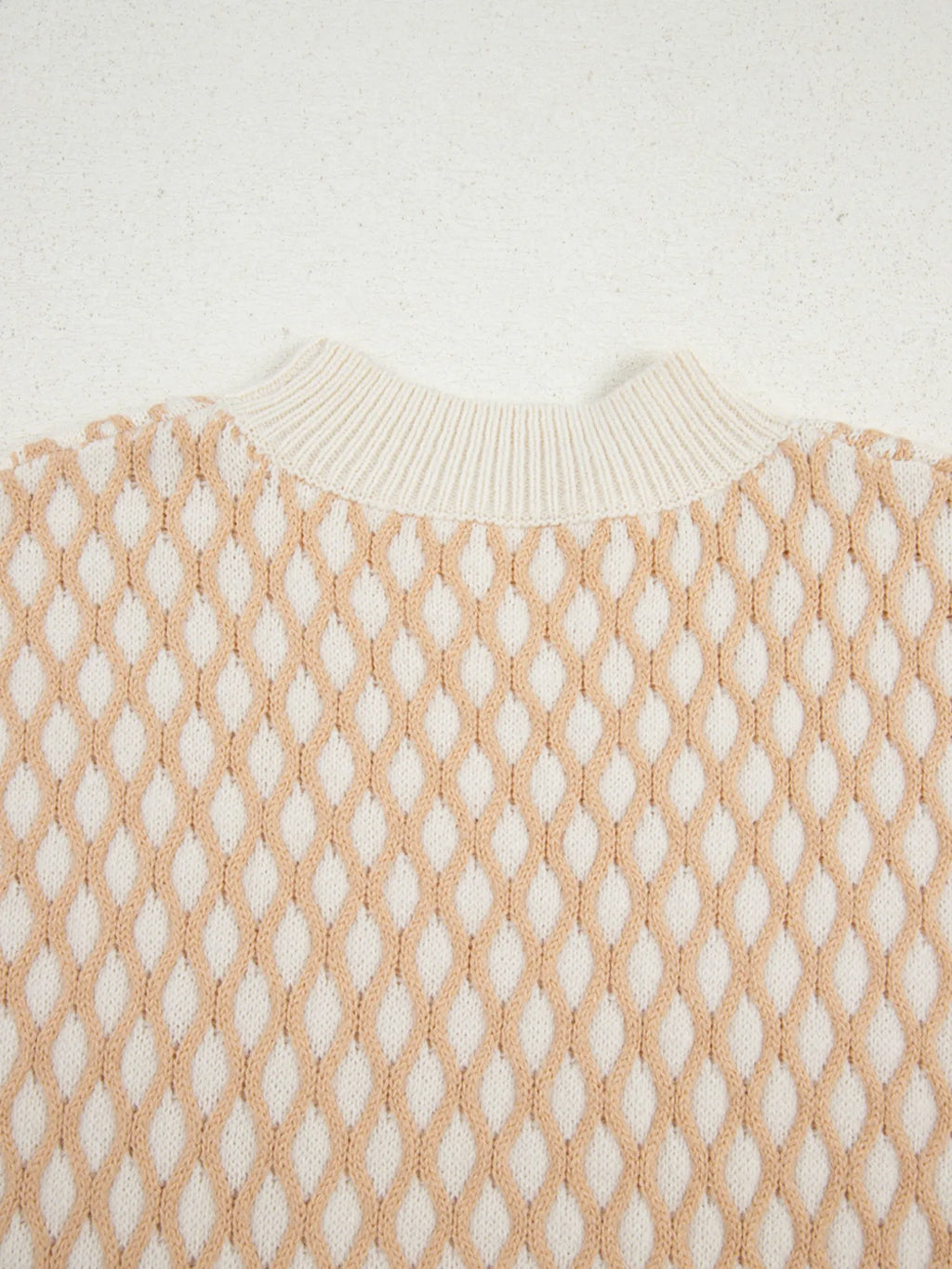 Textured Knit Mock Neck Sweater