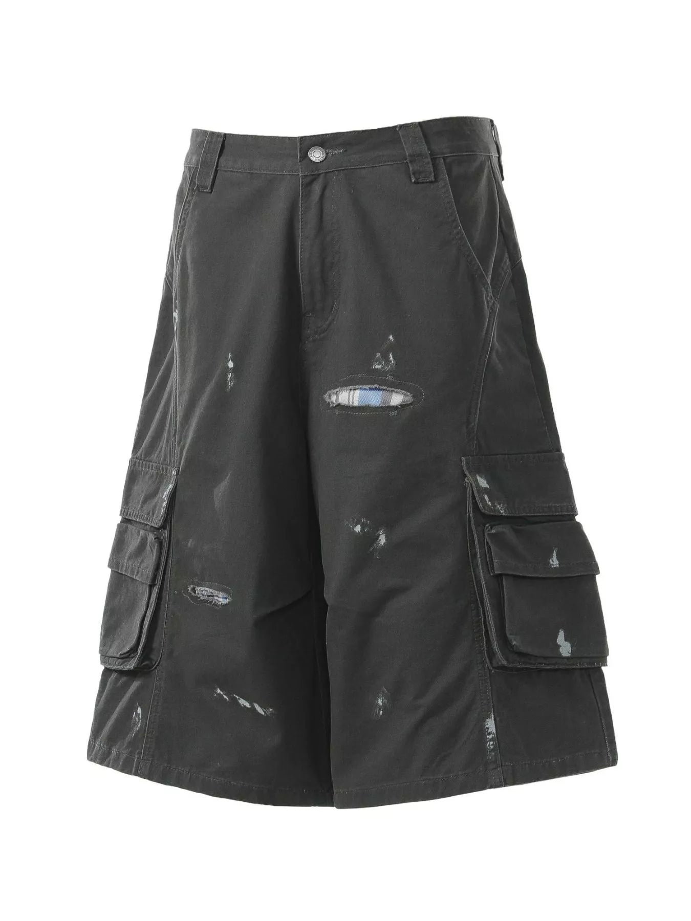 Men's Distressed Cargo Capris