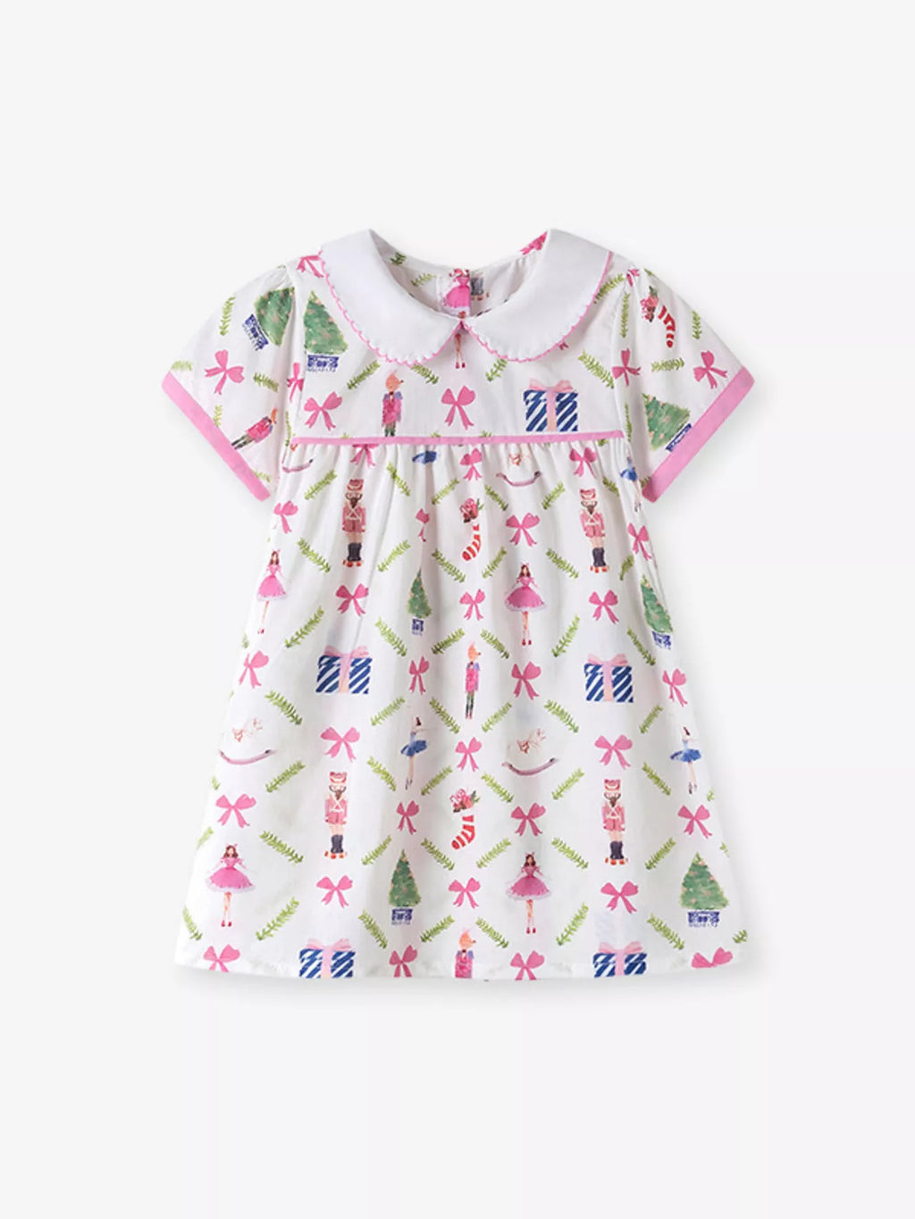 Children's Printed Peter Pan Collar Dress
