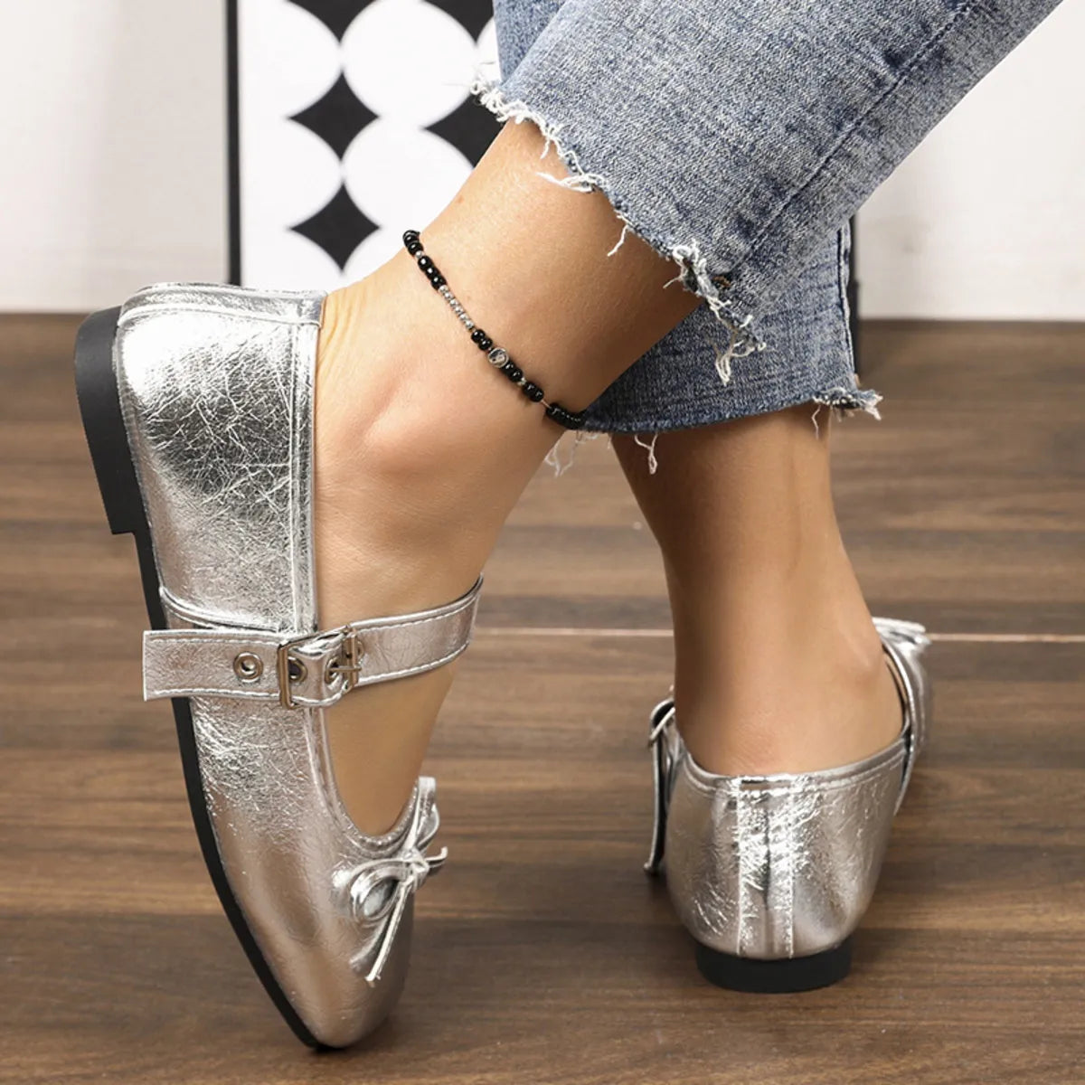 Square Toe Flats Slip-Ons