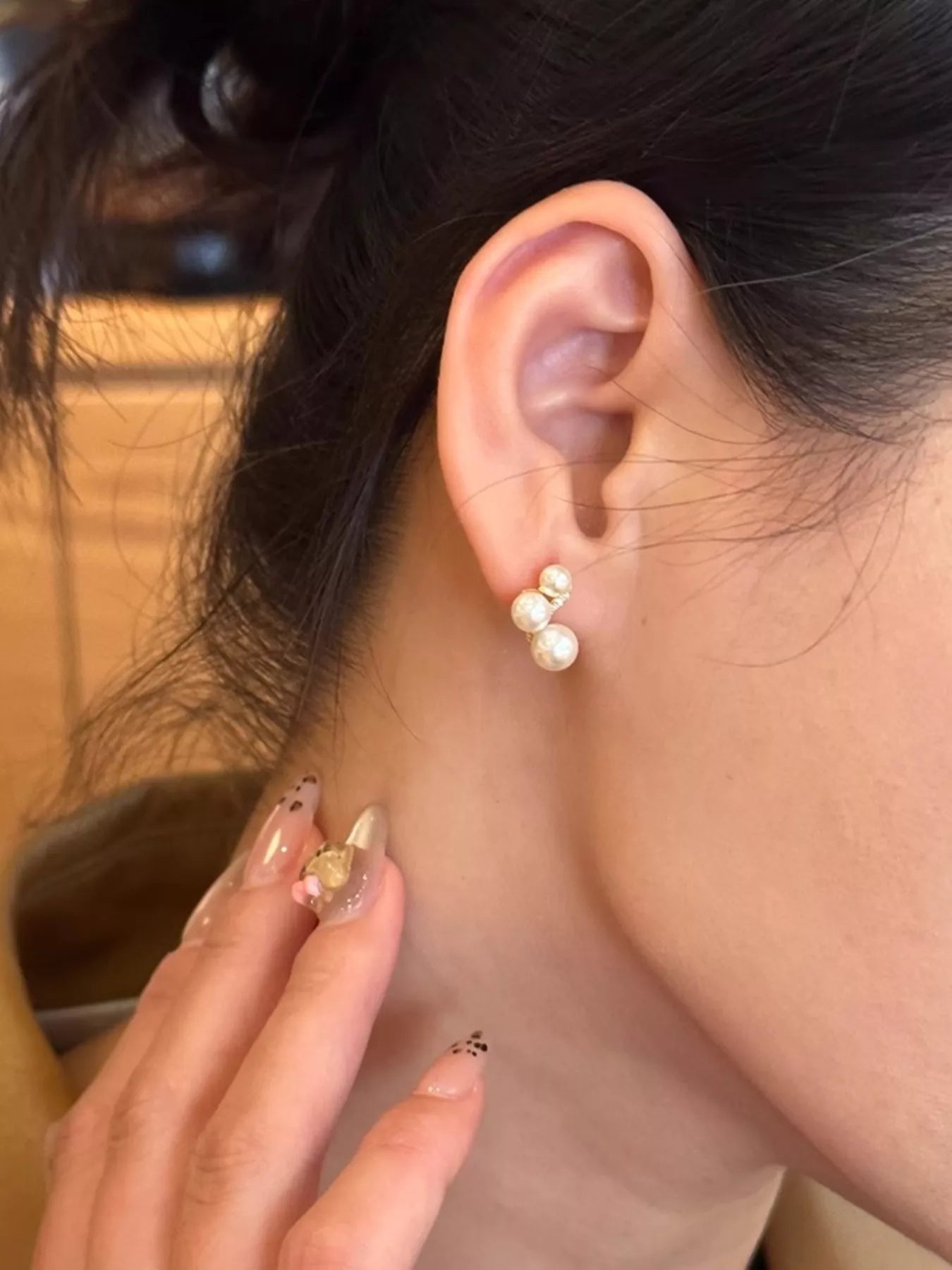 Pearl Cluster Earrings