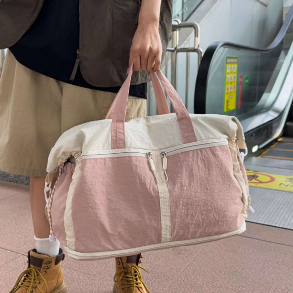 Color Block Travel Bag