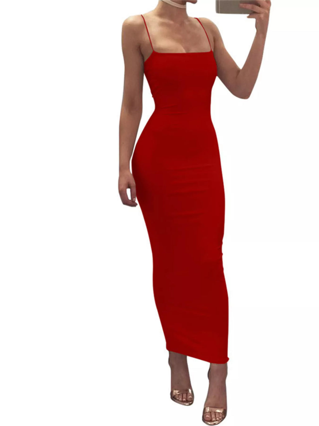 Sleeveless Bodycon Midi Dress