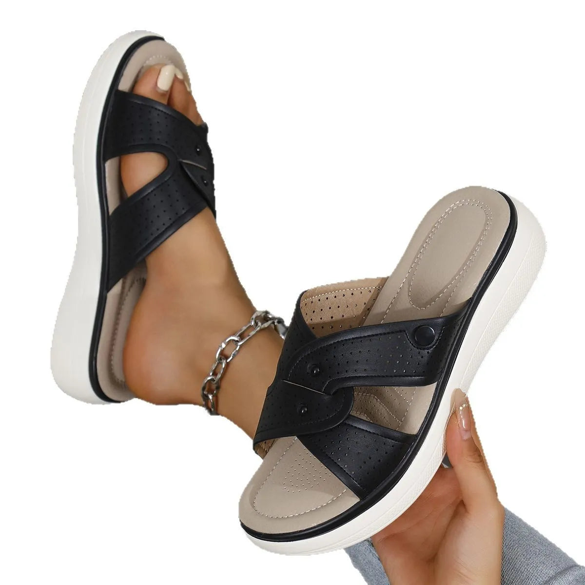 Open Toe Wedge Sandals