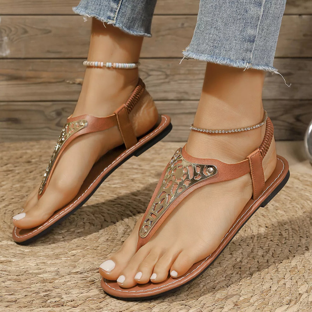 Toe Post Flats Sandals