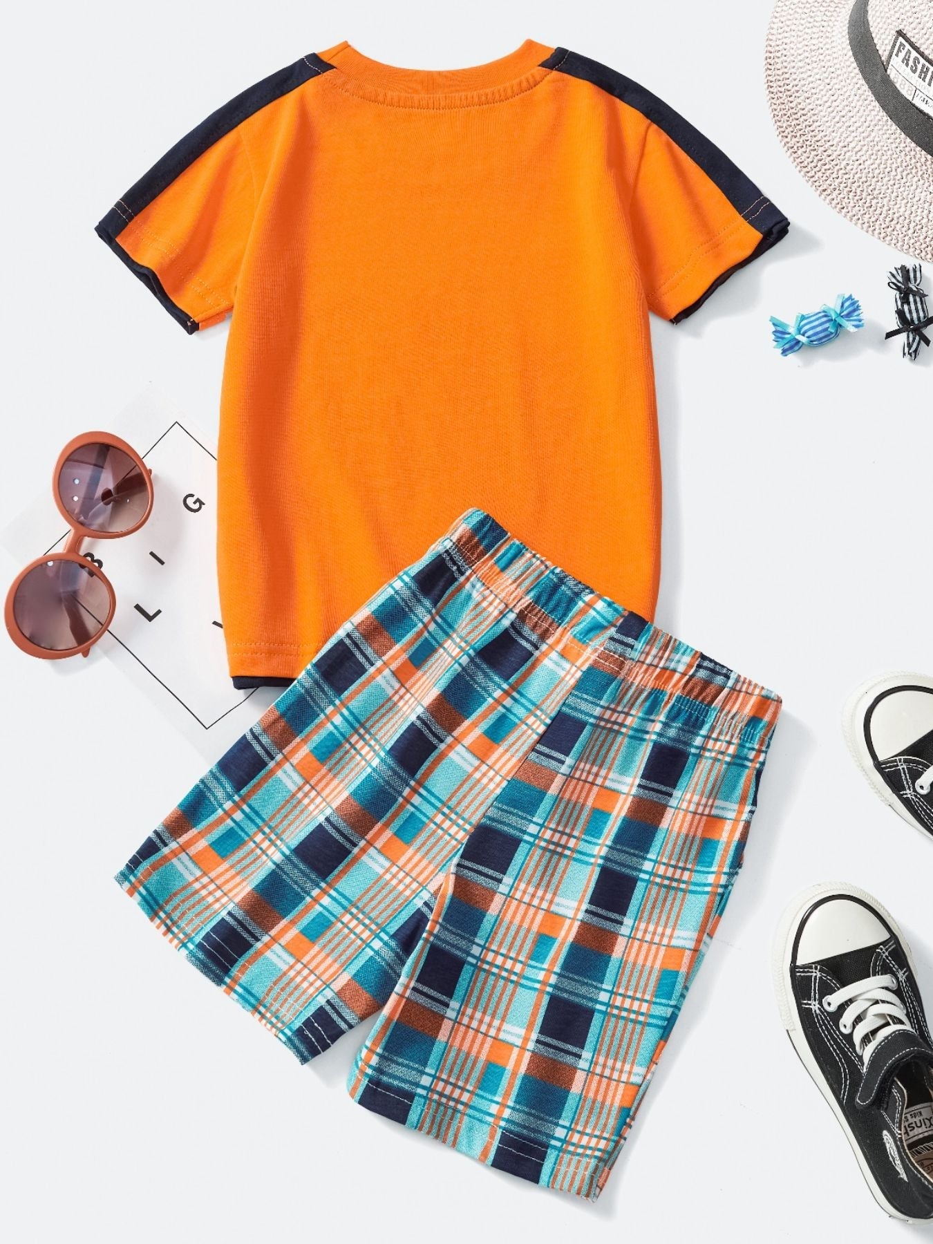 Children's Graphic Short Sleeve Tee and Shorts Set
