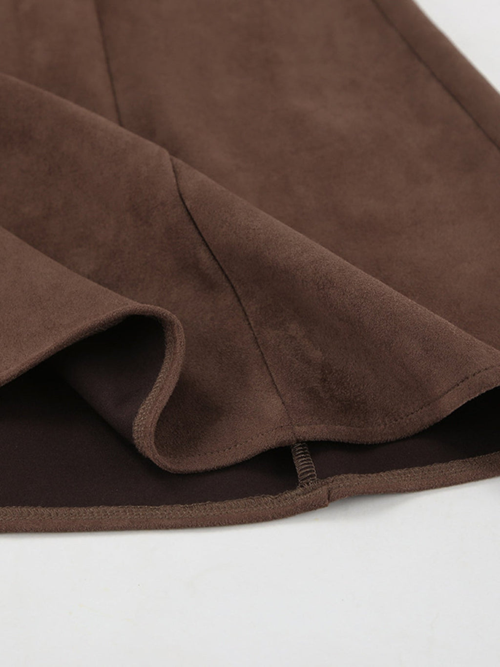 Suede Midi Skirt