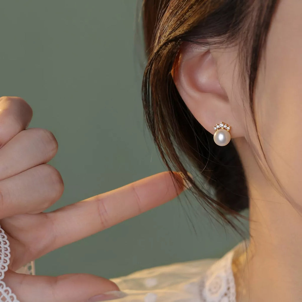 Freshwater Pearl Stud Earrings