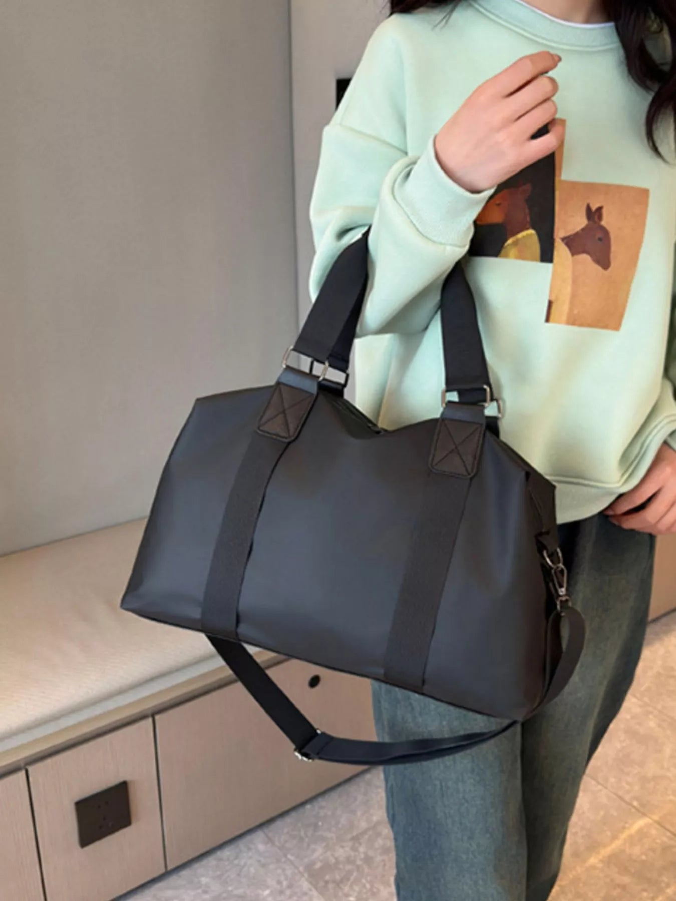 Adjustable Strap Duffel Travel Bag
