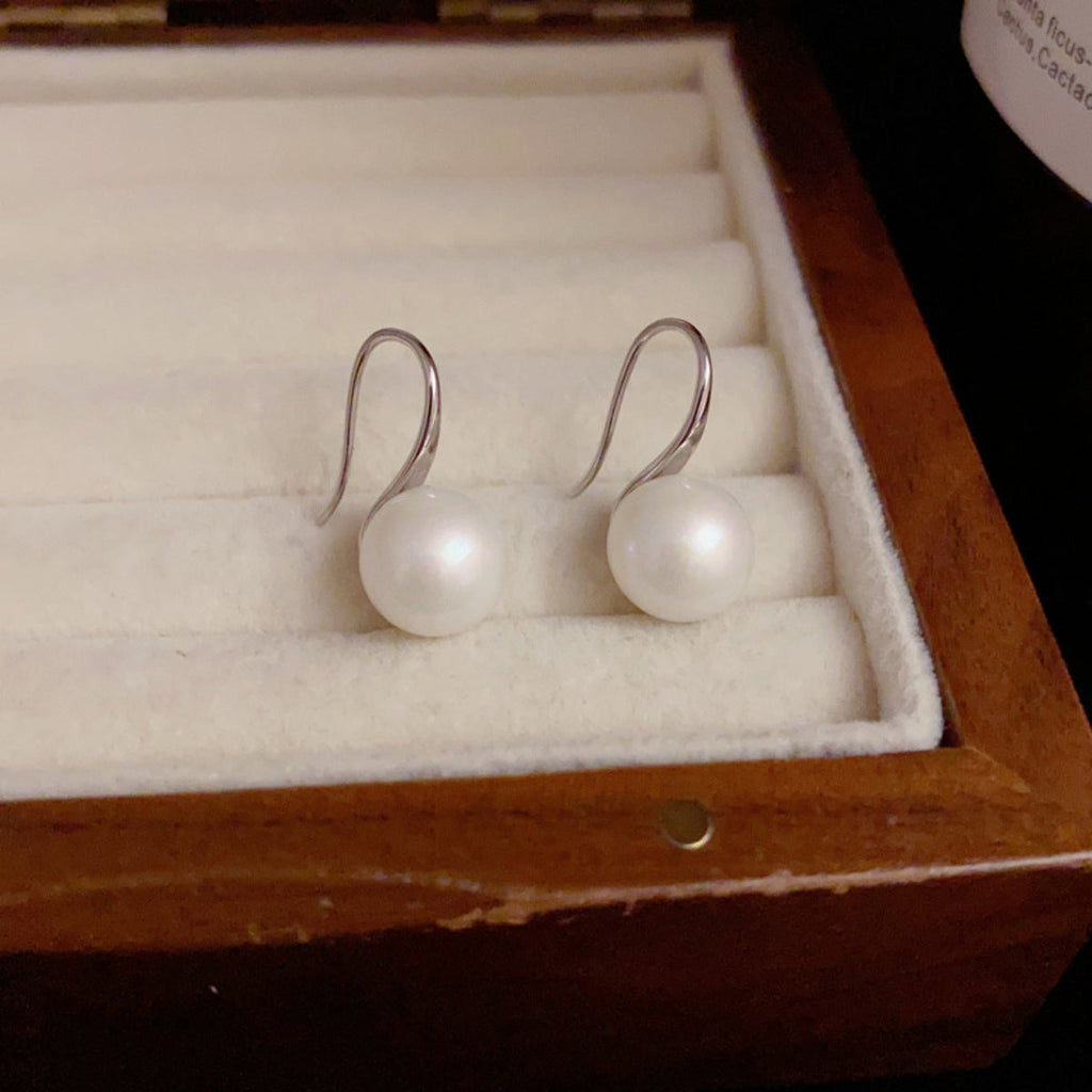 925 Sterling Silver Pearl Drop Earrings