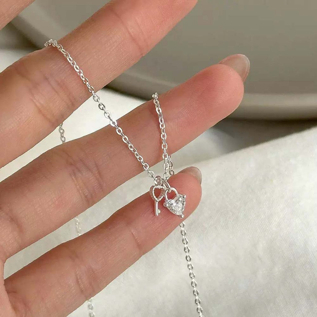 925 Sterling Silver Heart Necklace