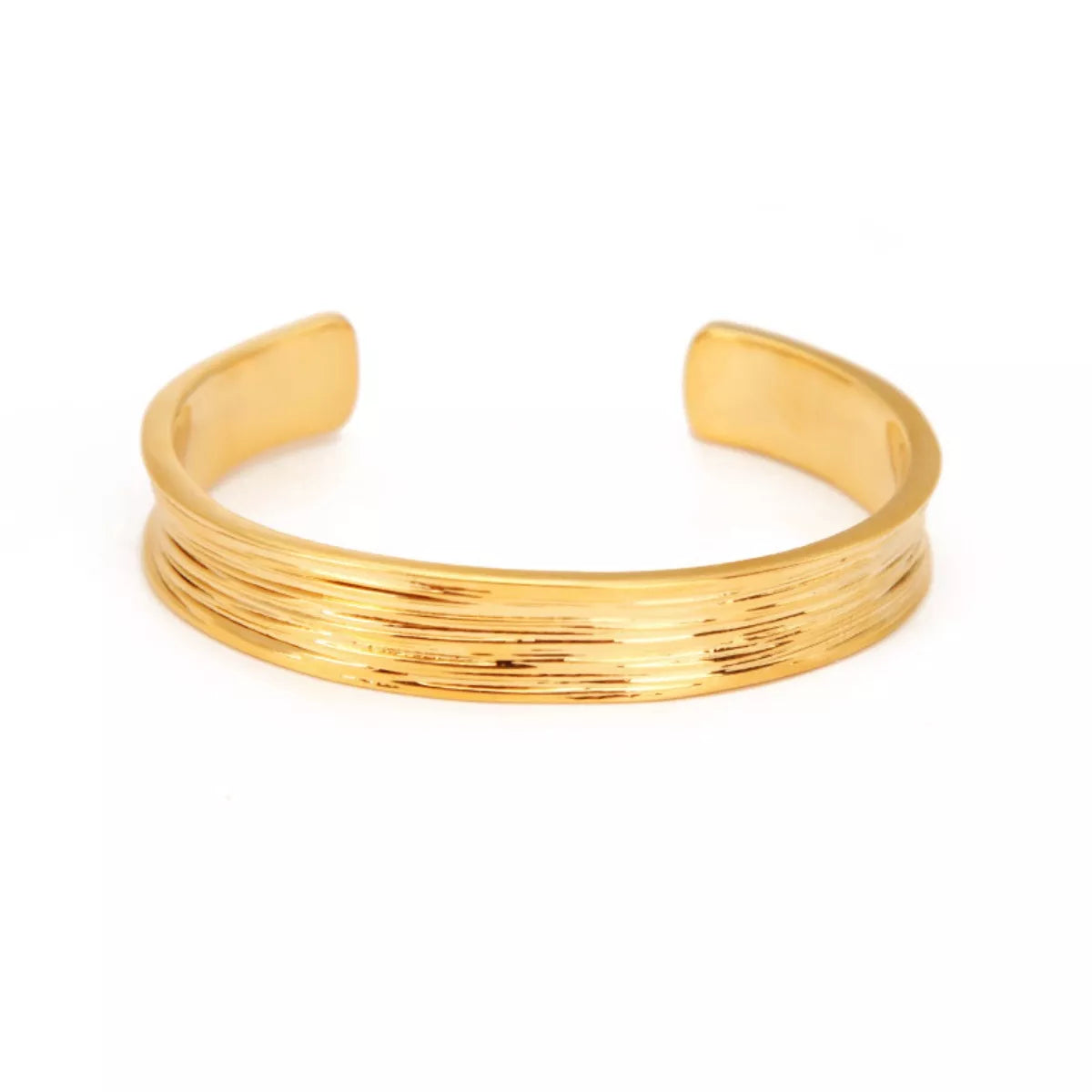 18K Gold-Plated Copper Open Bracelet