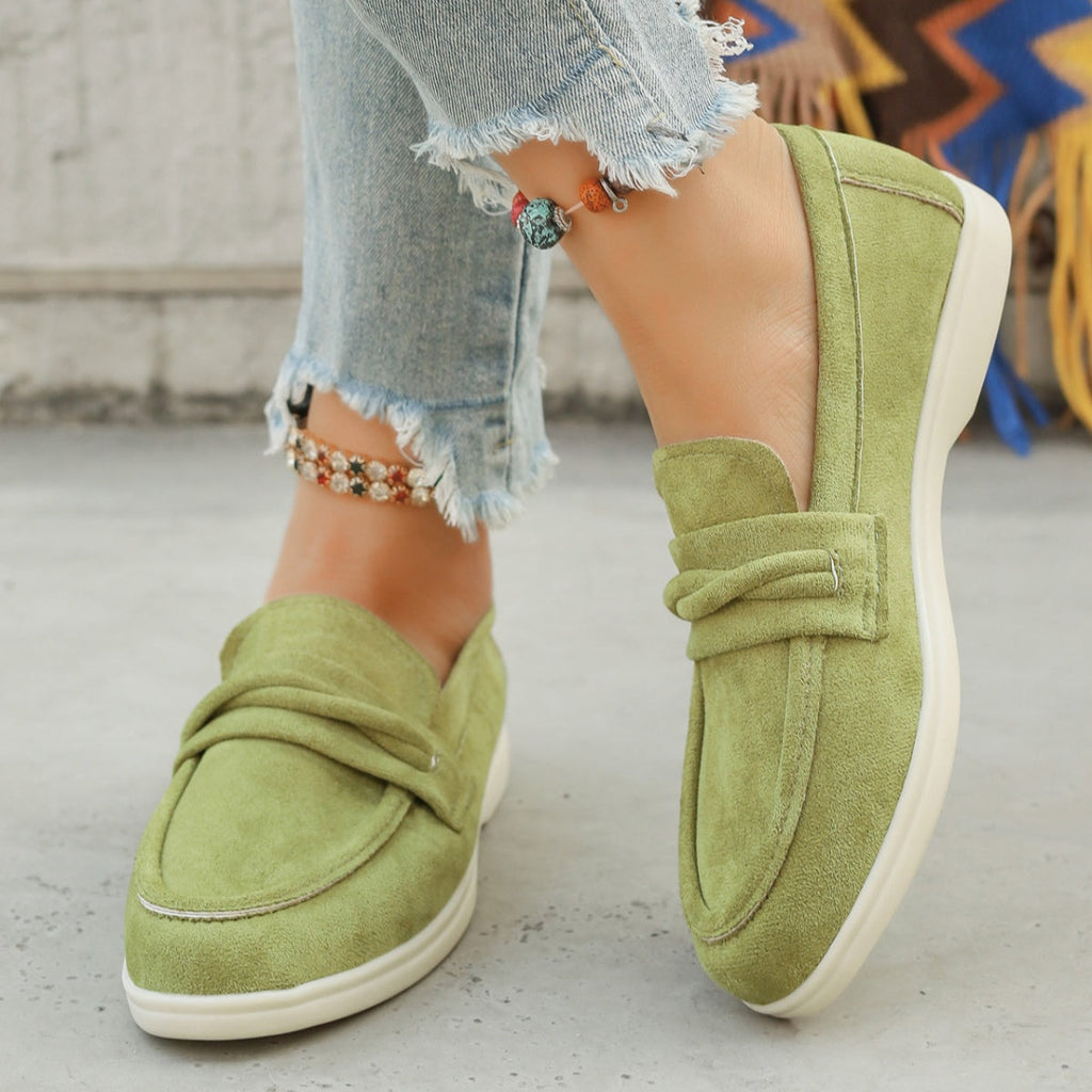 Round Toe Slip-Ons