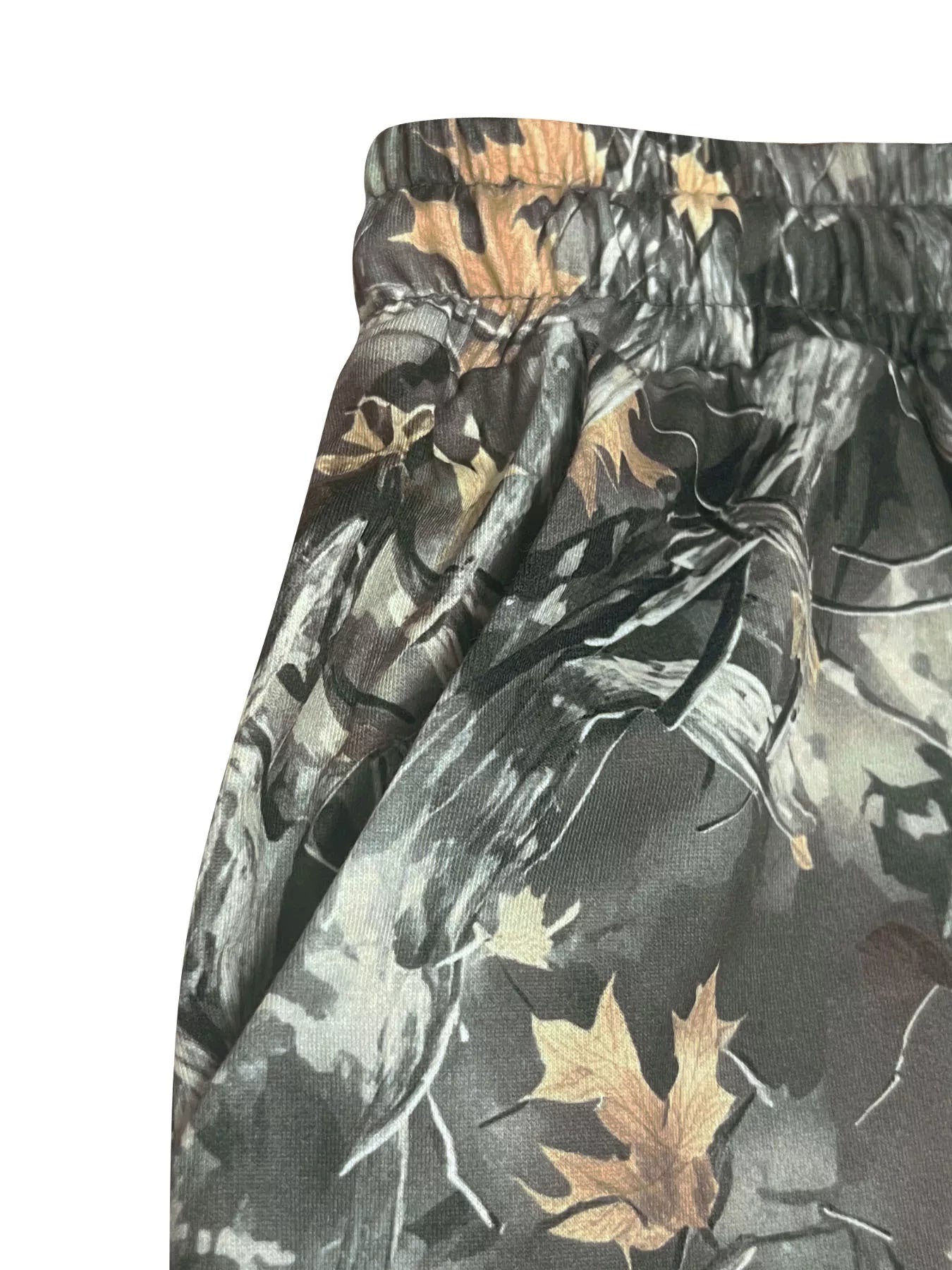 Relaxed Fit Camo Print Drawstring Waist Pants