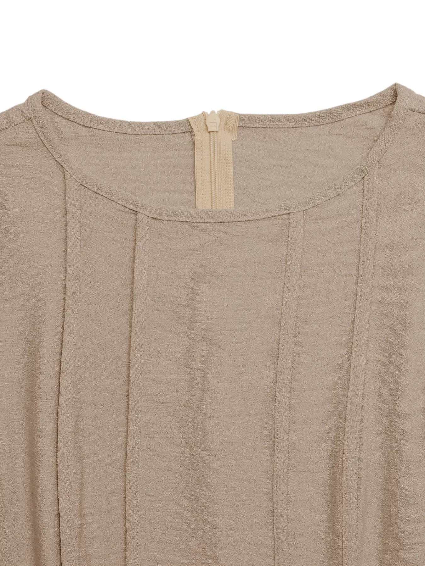 Round Neck Sleeveless Texture Maxi Dress
