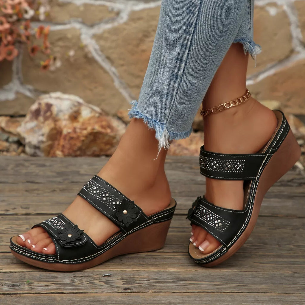 Open Toe Wedge Sandals