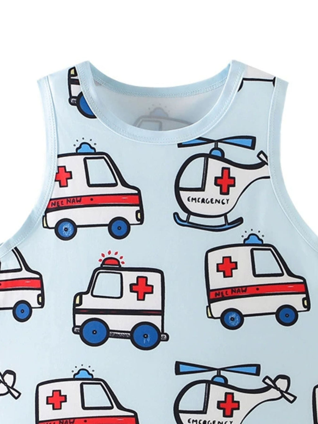 Children's Vehicle Print Tank