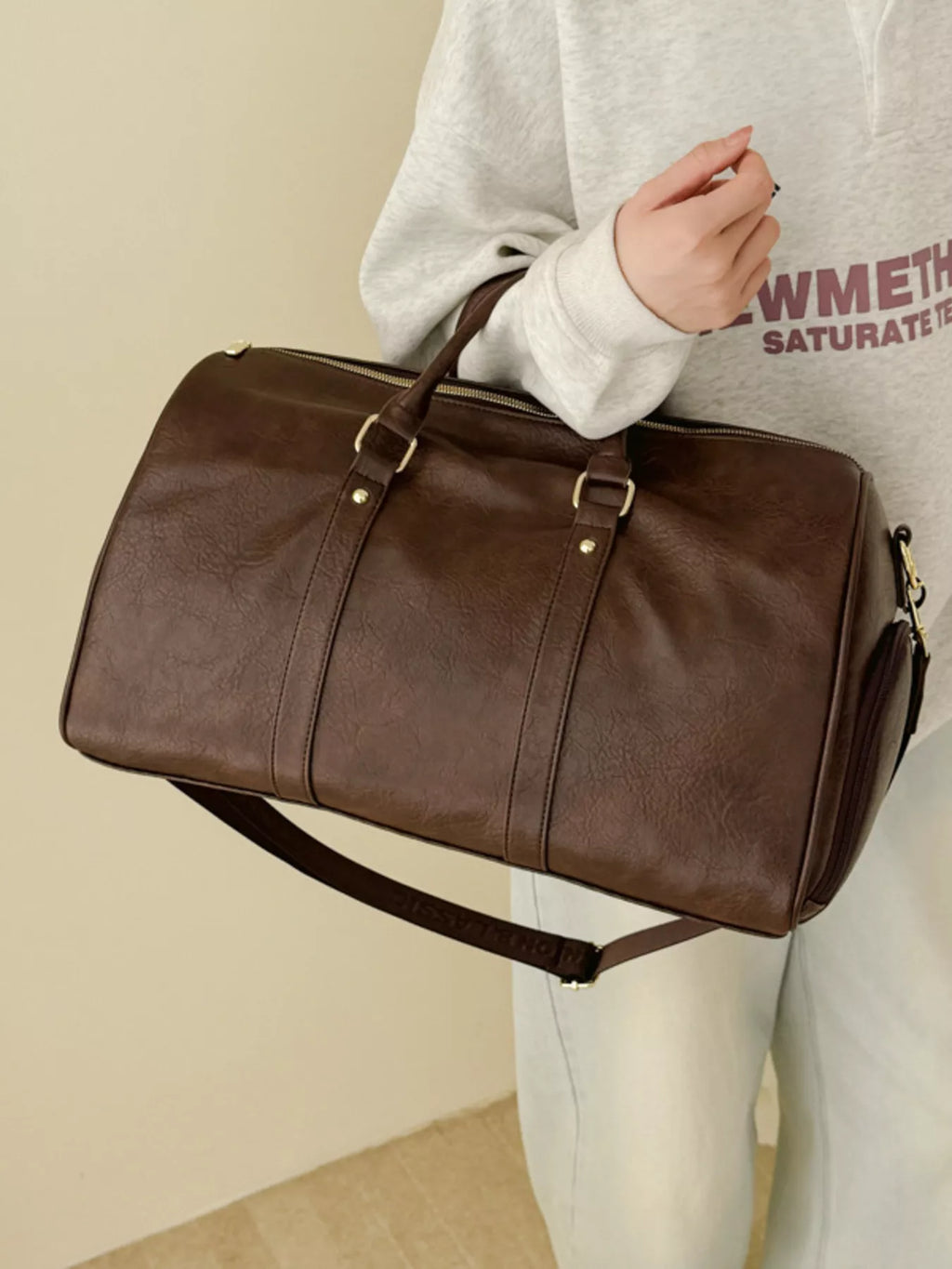 PU Leather Travel Bag