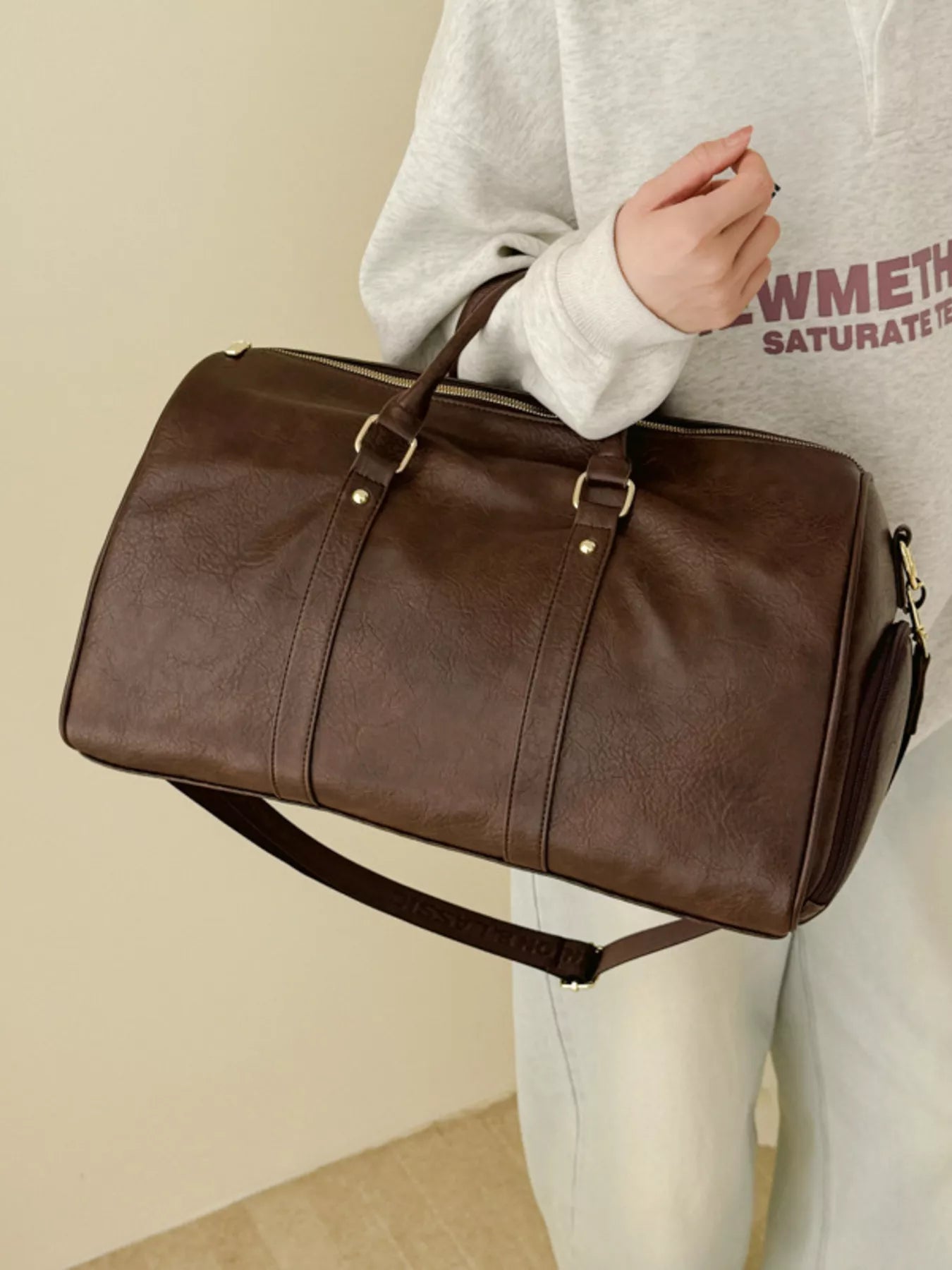 PU Leather Travel Bag