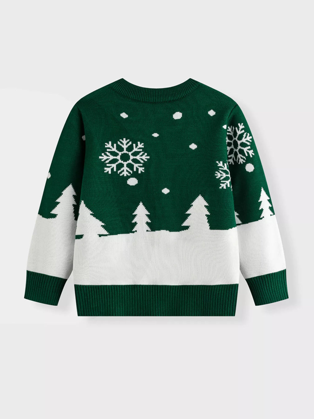 Children's Christmas Tree Round Neck Sweater