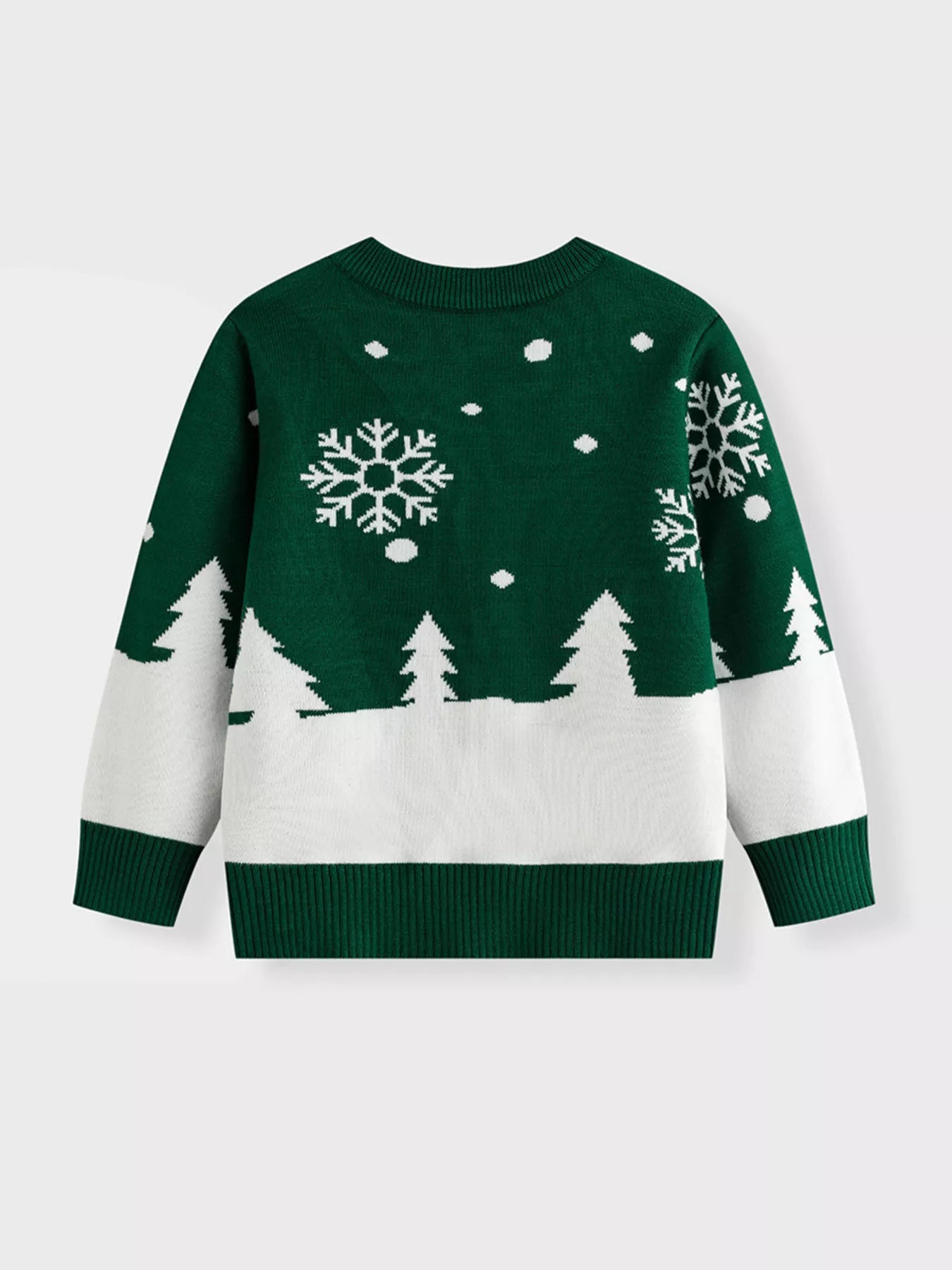 Children's Christmas Tree Round Neck Sweater