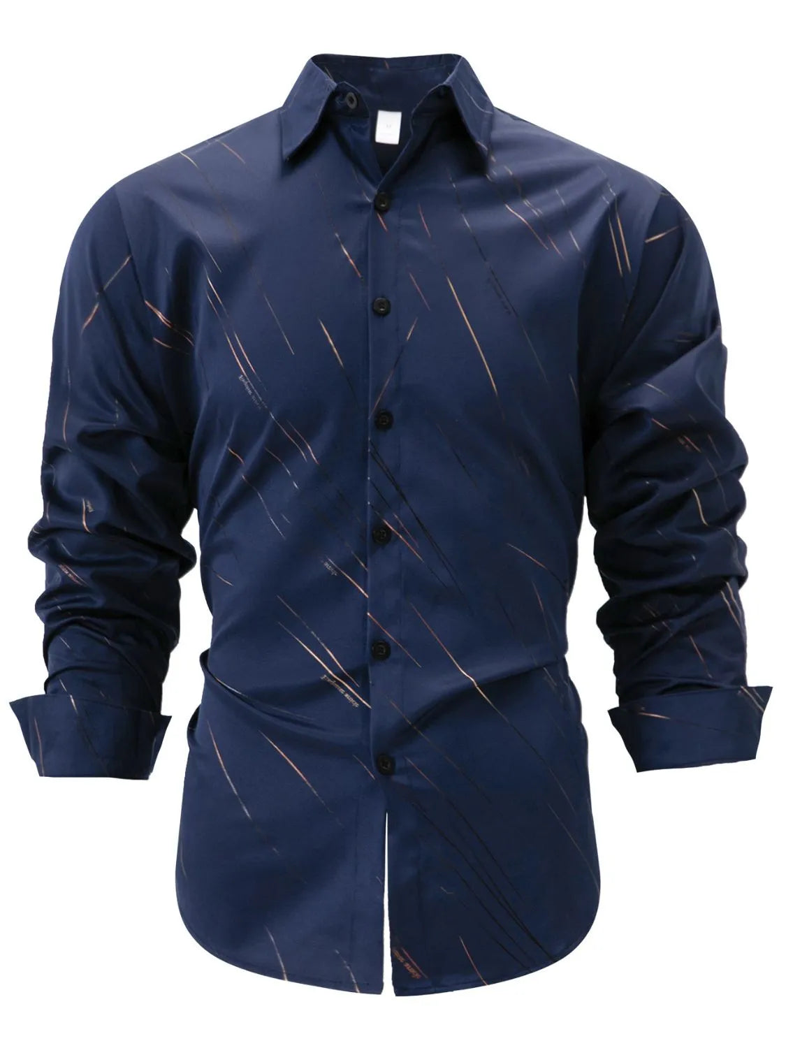 Men's Full Size Button Up Long Sleeve Shirt Plus Size