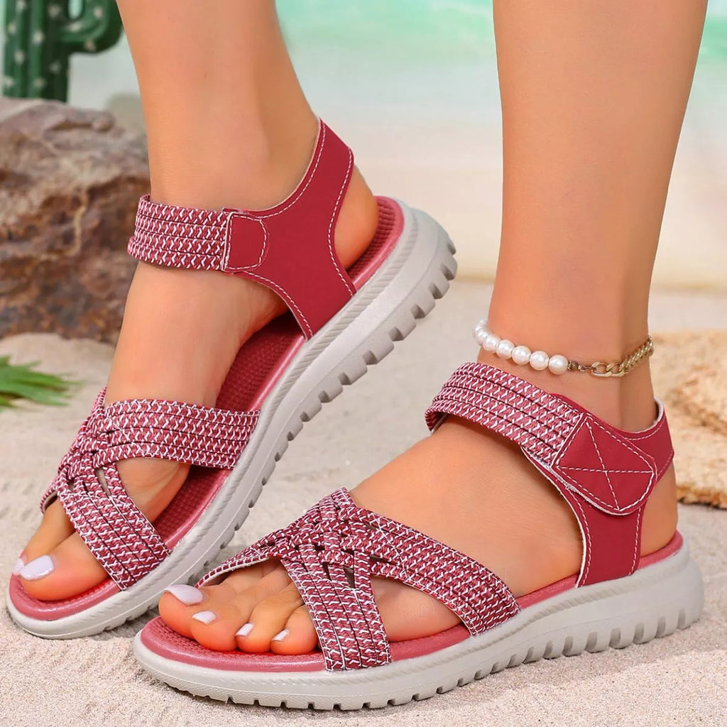 Open Toe Woven Sandals