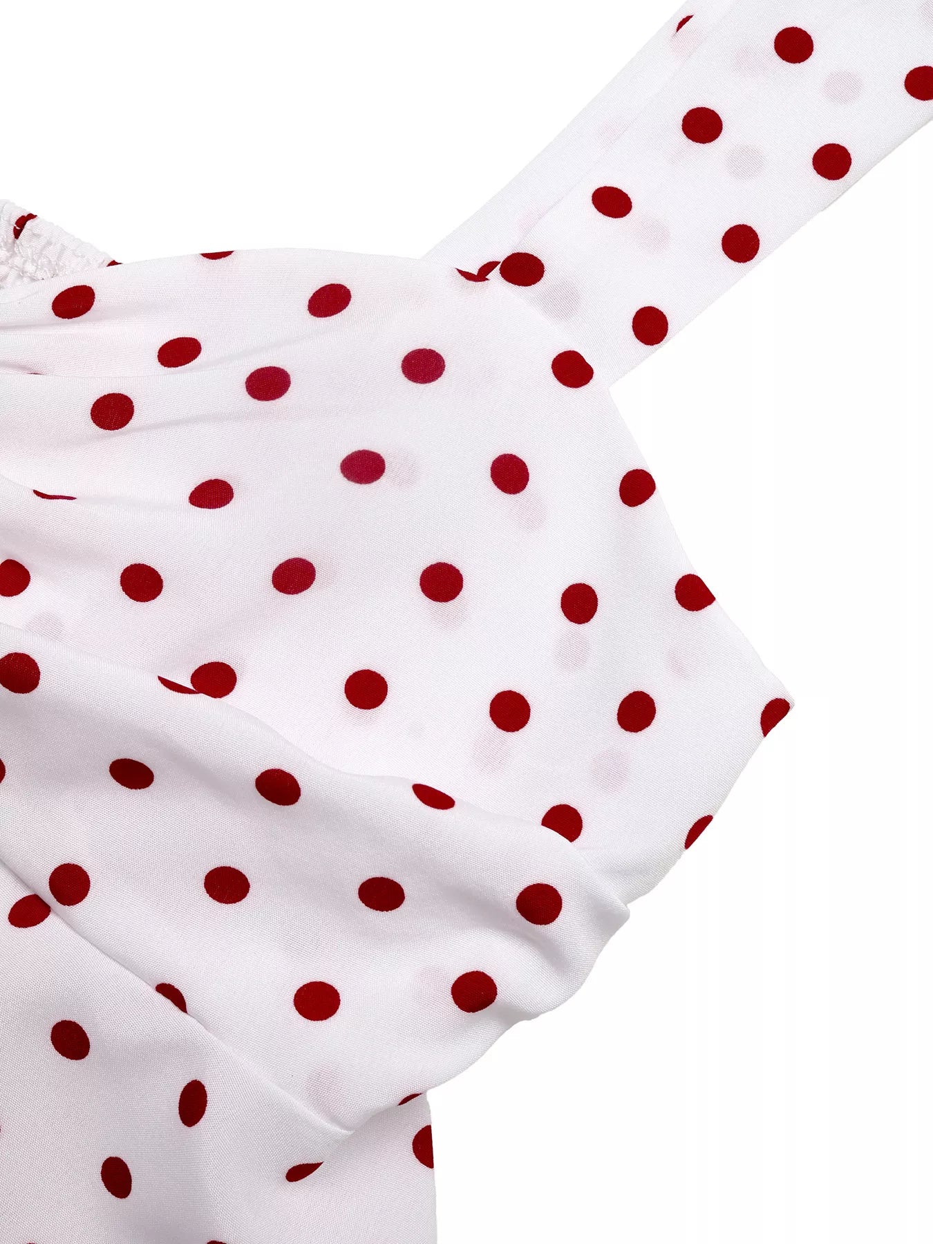 Polka Dot Ruched Cami