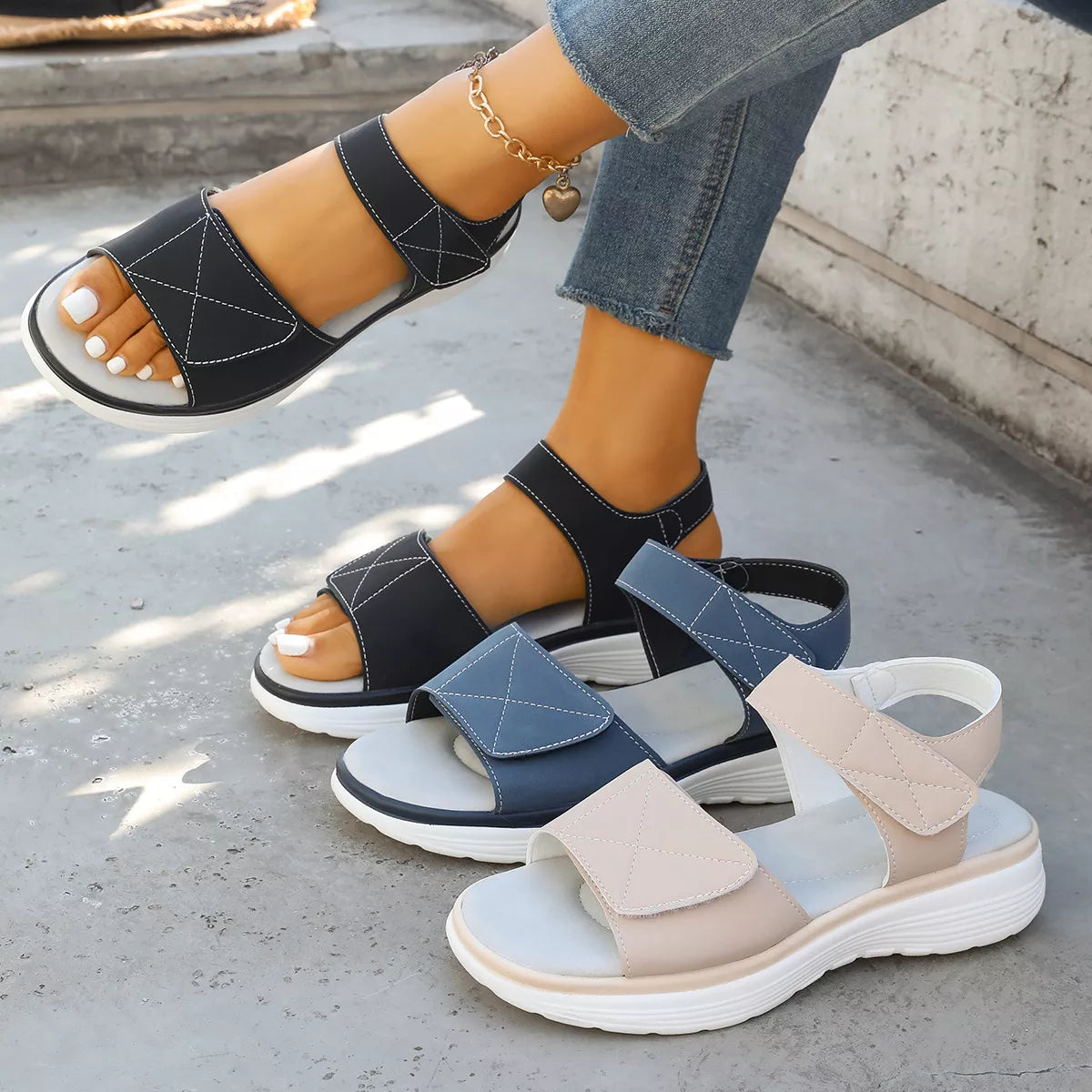 Open Toe Platform Sandals