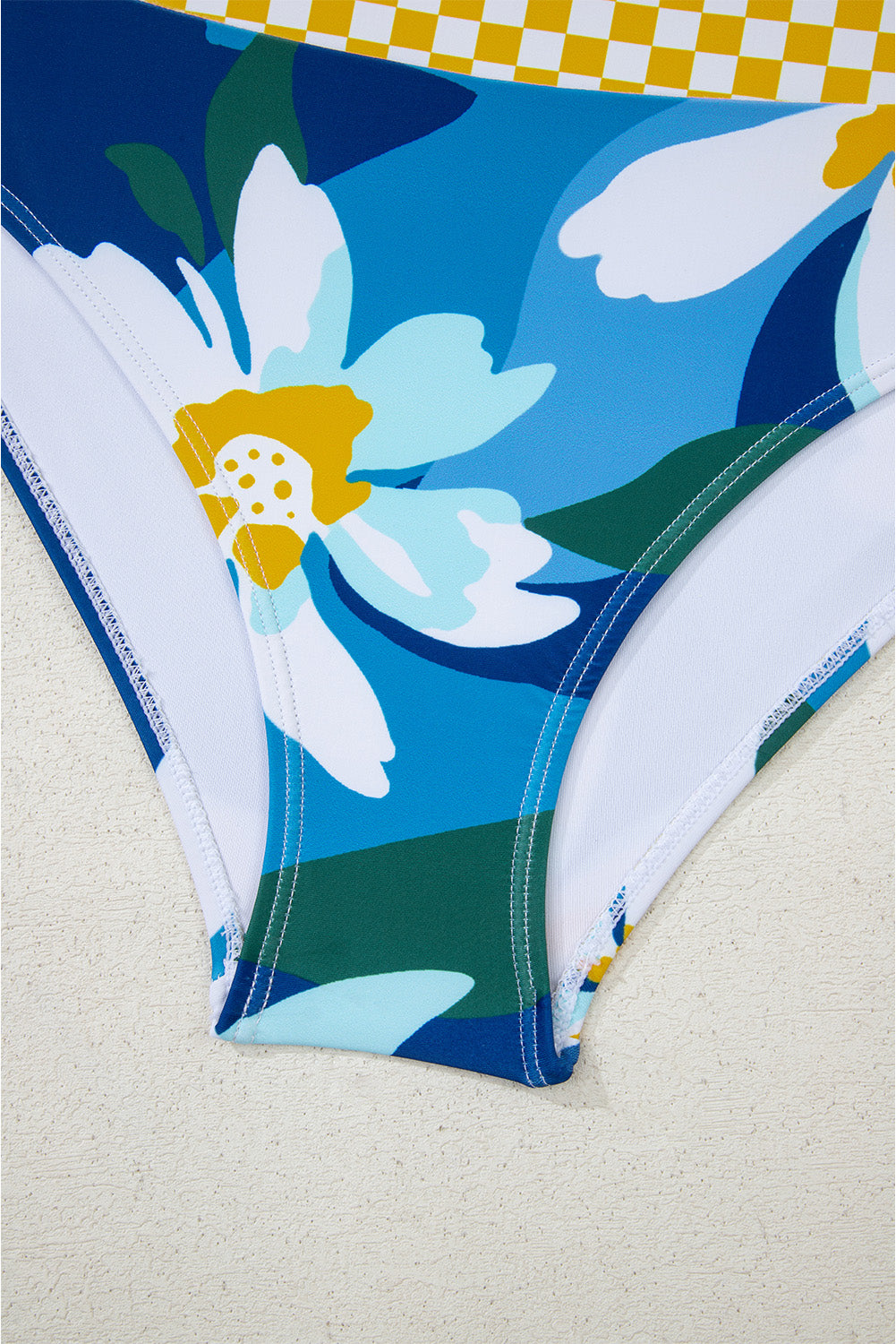 Floral Racerback Cutout High Waist Bikini Set