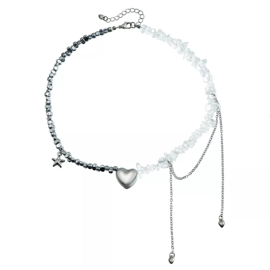 Silver-Plated Minimalist Heart Necklace