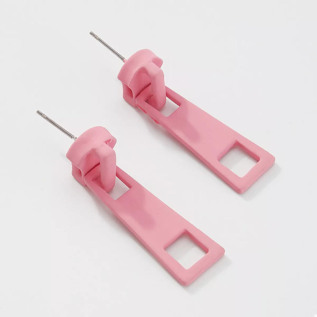 Colorful Zipper Drop Earrings