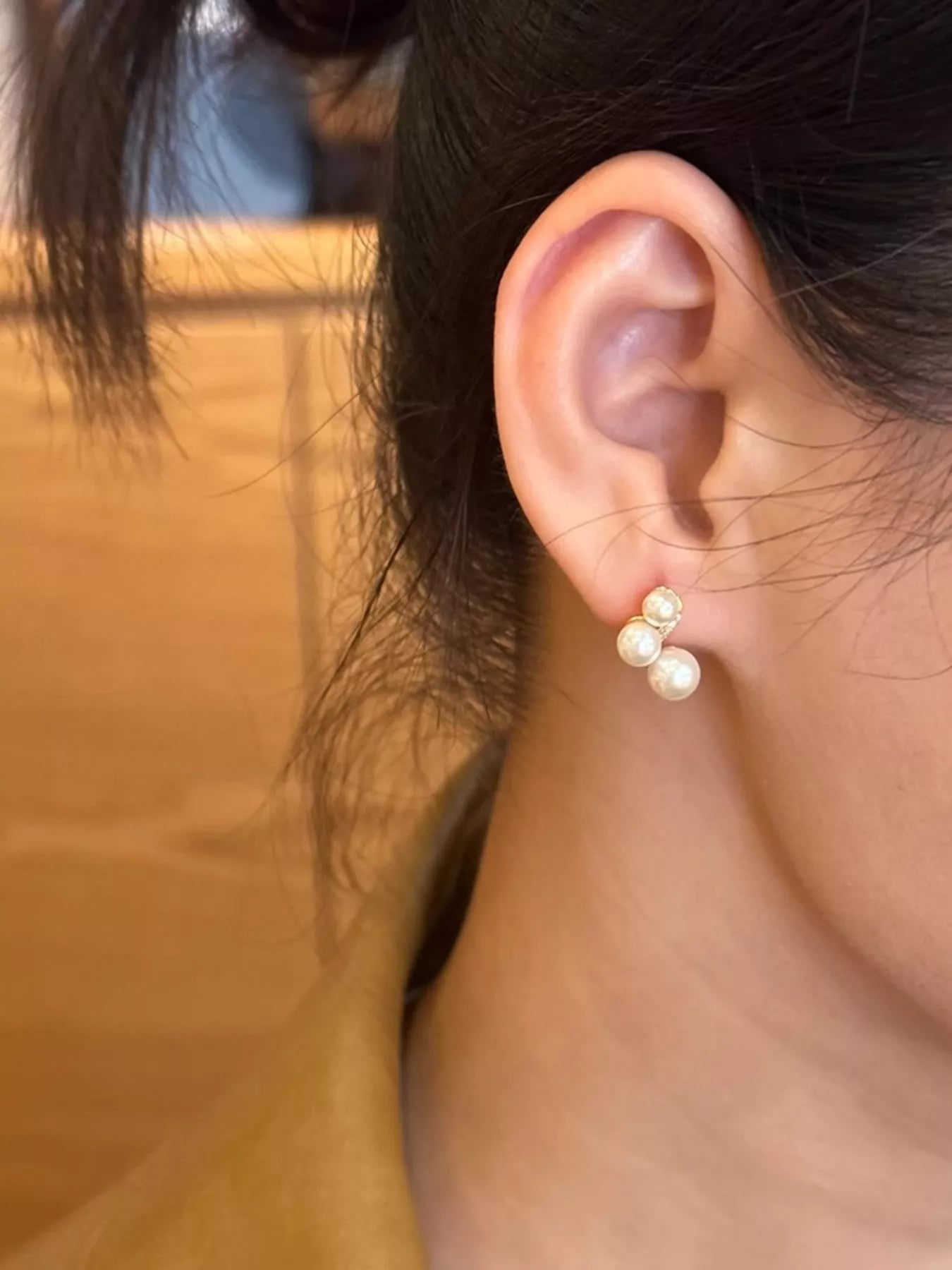 Pearl Cluster Earrings