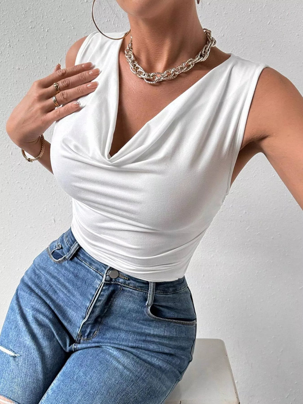 Cowl Neck Tank