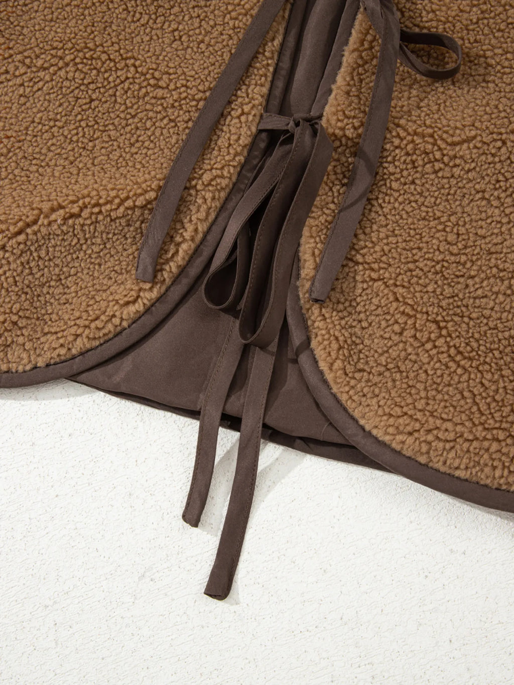 Double Tied Front Vest Coat